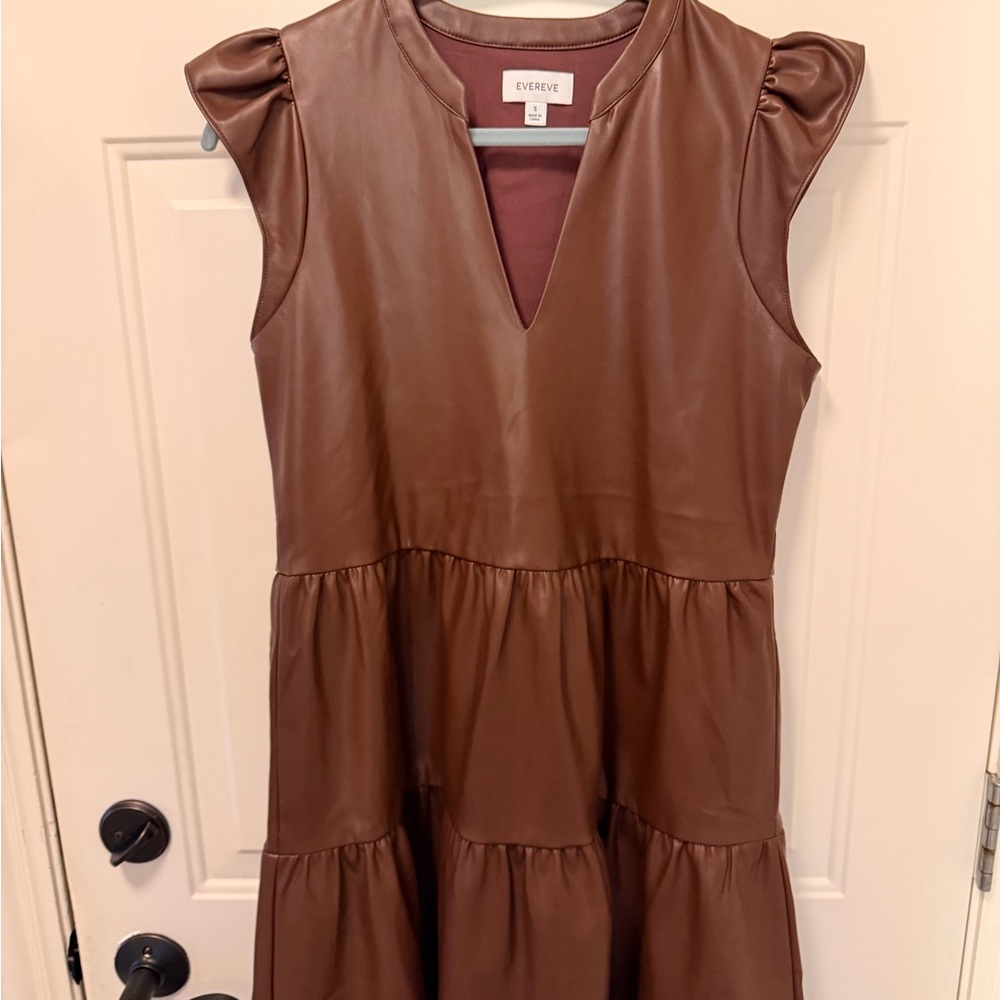 Evereve Faux Leather Dress